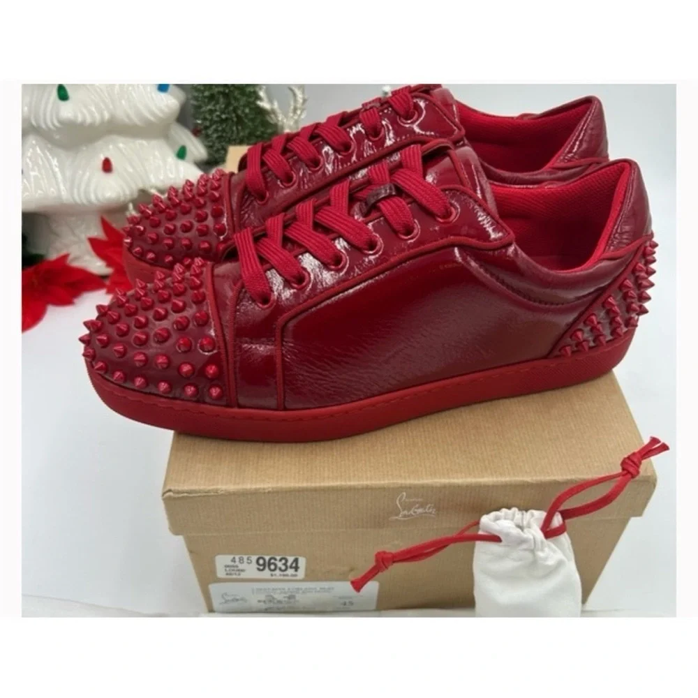 Christian Louboutin SEAVASTE orlato flat sneakers size 46 made in Italy